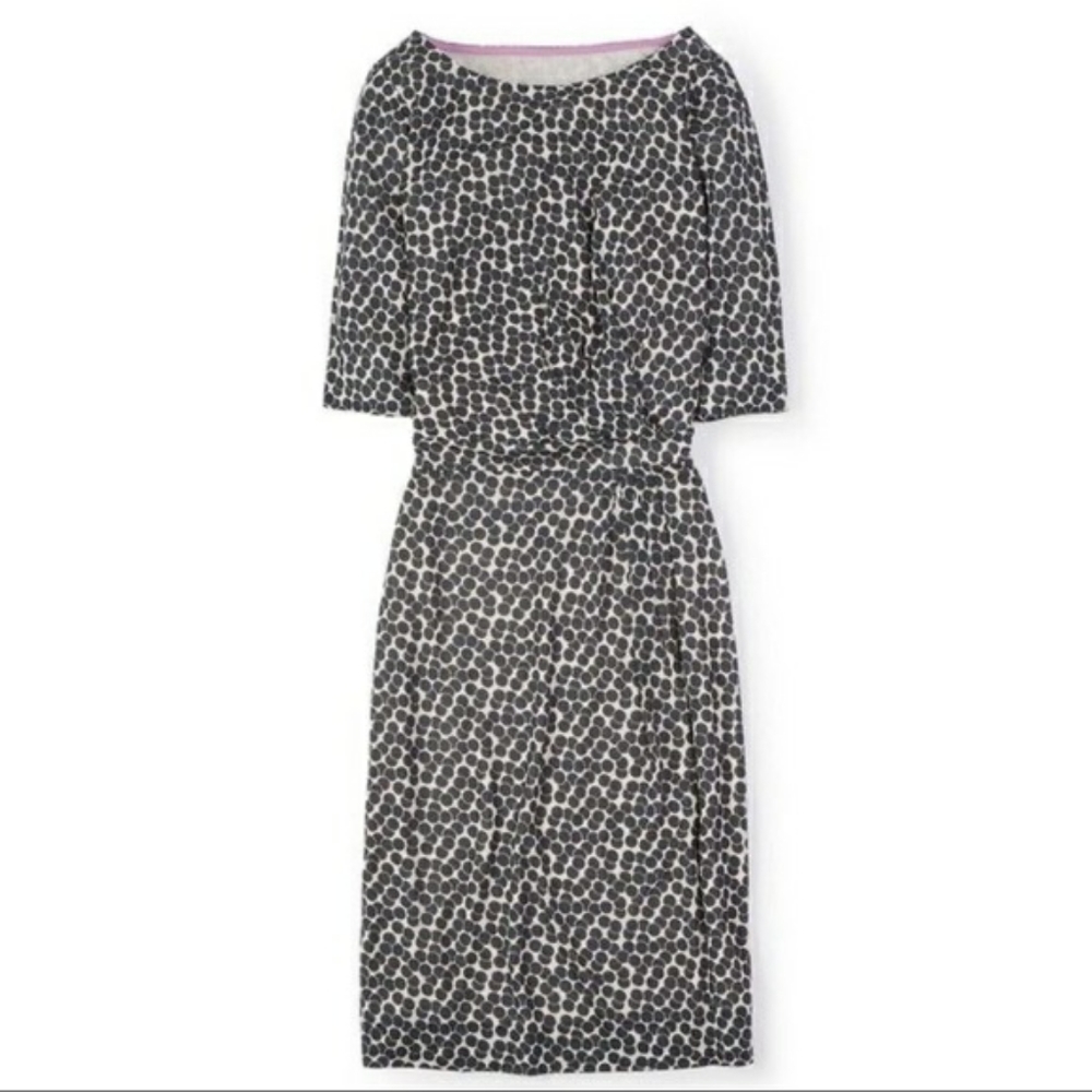 Boden Tencel Dot Knee Length Dress